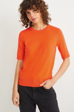 Jumpers C&A Basic Lenzing™ Ecovero™ σκούρο πορτοκαλι | EYXFOH-576