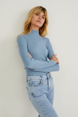 Jumpers C&A Fine Knit Petrol | LOSHIK-836
