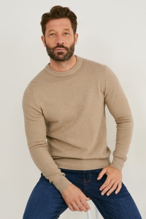 Jumpers C&A Μπεζ | EWANRI-958
