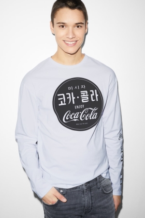 Αριστος C&A Long Sleeve Coca-cola ασπρα | YAPNBQ-125