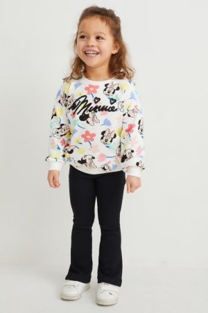 Φούτερ C&A Minnie Mouse Set And Leggings 2 Piece ασπρα | ETCRPQ-243