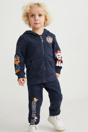 Φούτερ C&A Paw Patrol Set Zip-through And Joggers 2 Piece σκούρο μπλε | BWVUEY-534