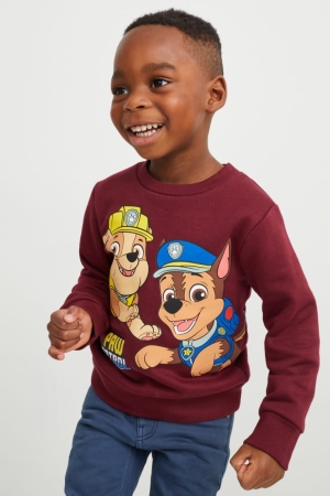 Φούτερ C&A Paw Patrol μπορντο | DZVXJN-973
