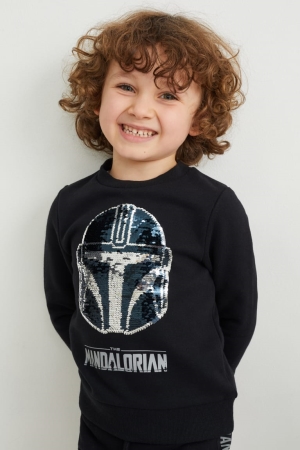 Φούτερ C&A Star Wars: The Mandalorian Shiny μαυρα | IJUZPD-139