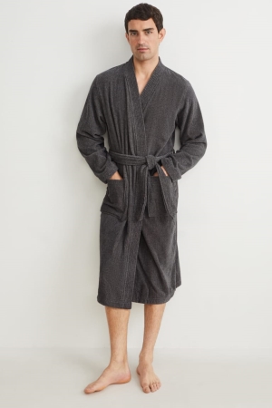 εσωρουχα C&A Bathrobe Organic βαμβακερα γκρι | ISKMLP-501