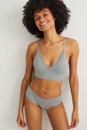 εσωρουχα C&A Bralette Με Επένδυση Seamless Lycra® πρασινο | NOGLWF-821