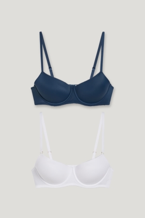 εσωρουχα C&A Multipack Of 2 Underwire Bra Full Coverage Με Επένδυση ασπρα | CHFIJY-908