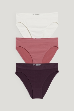εσωρουχα C&A Multipack Of 3 Briefs Seamless Lycra® μωβ | BJGDHW-283