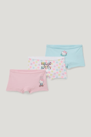 εσωρουχα C&A Multipack Of 3 Hello Kitty Organic βαμβακερα ροζ | IQDLME-951