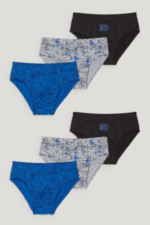 εσωρουχα C&A Multipack Of 6 Briefs Organic βαμβακερα μαυρα | TZUJGC-182