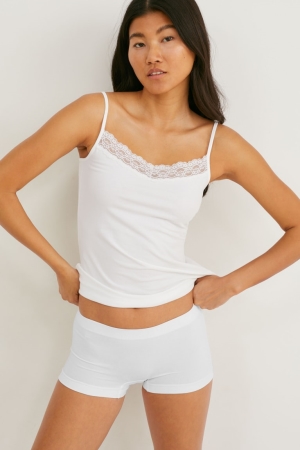 εσωρουχα C&A Multipack Of 7 Hipster Briefs Seamless ασπρα | FSNAXQ-324