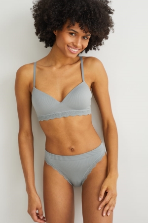 εσωρουχα C&A Non-wired Bra Demi Με Επένδυση Seamless Lycra® πρασινο | UMGINZ-192