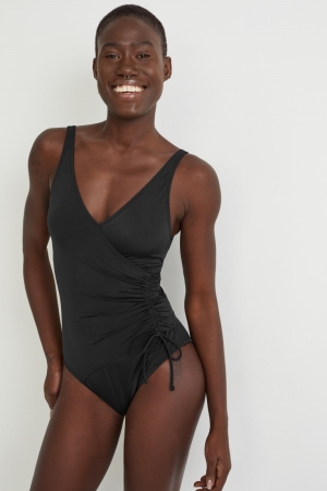μαγιό C&A Swimsuit With Gathers Με Επένδυση Lycra® Xtra Life™ μαυρα | WMAEPC-892