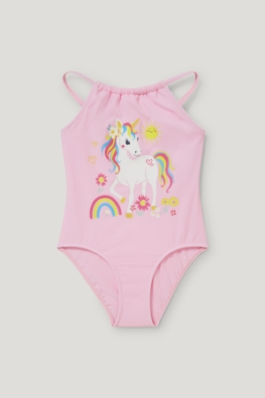 μαγιό C&A Unicorn Swimsuit Lycra® Xtra Life™ ροζ | SHEQTV-190