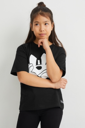 μπλουζακια C&A Mickey Mouse Sleeve μαυρα | CODTRV-840
