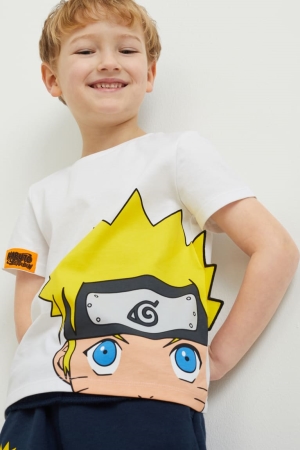 μπλουζακια C&A Naruto Sleeve ασπρα | HRCJOK-219