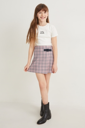 μπλουζακια C&A Set Sleeve And 2 Piece ασπρα | ZRYOHQ-325