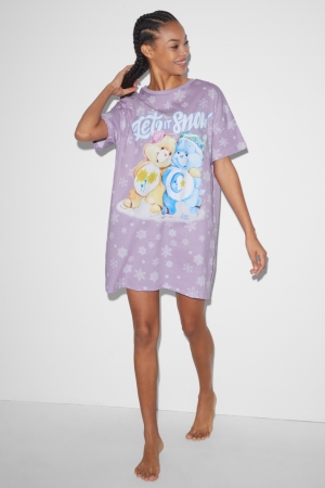νυχτικά C&A Clockhouse NightCare Bears μωβ | YPTSOE-680