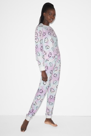 νυχτικά C&A Clockhouse Pyjama Patterned Multicoloured | KSBCGT-426