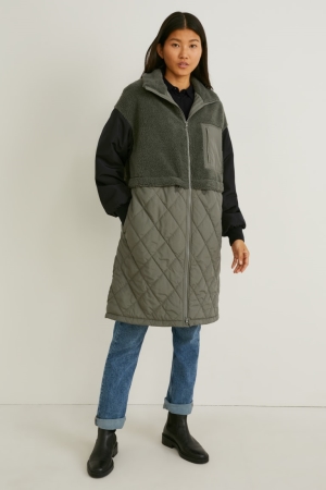 παλτό C&A Parka Recycled σκούρο πρασινο | ENYOZD-074