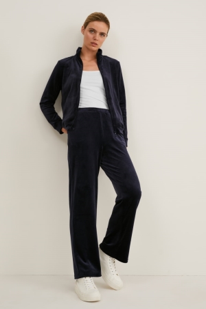 παντελόνι C&A Basic Joggers σκούρο μπλε | MNEFXQ-509