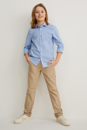 παντελόνι C&A Chinos Regular Fit Μπεζ | RDECNT-952
