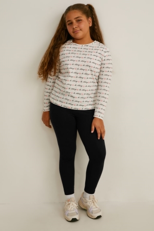 παντελόνι C&A Extended Sizes Multipack Of 3 Leggings μαυρα | LINGFQ-798