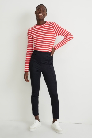 παντελόνι C&A Leggings With Recycled Polyester μαυρα | OJZUNQ-240