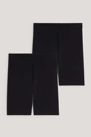 παντελόνι C&A Multipack Of 2 Cycling μαυρα | BZQHNU-124