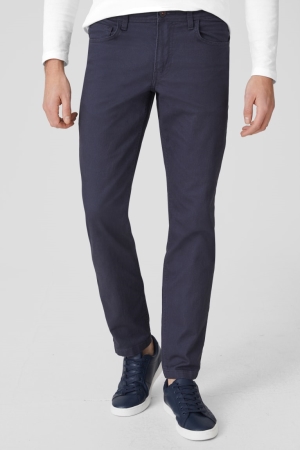 παντελόνι C&A Slim Fit σκούρο μπλε | IUYCRV-437