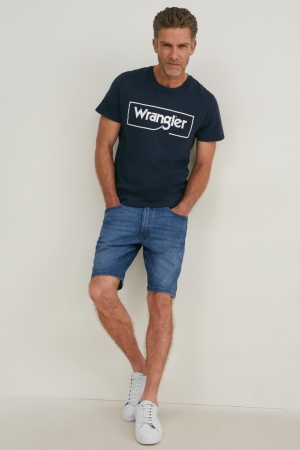 σορτσ C&A Wrangler Denim μπλε ανοιχτο μπλε | IGSWPA-425