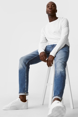 τζιν παντελονι C&A Slim Flex Jog Denim Lycra® μπλε | RIMXCN-312