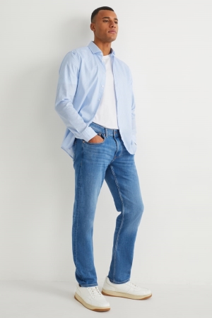 τζιν παντελονι C&A Slim Flex Jog Denim With Organic βαμβακερα μπλε | HQKBCX-056