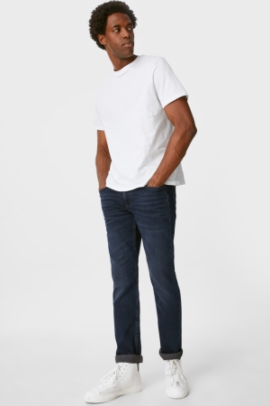 τζιν παντελονι C&A Slim Flex Jog Denim μπλε σκούρο μπλε | ZLXGHD-768