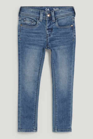 τζιν παντελονι C&A Κοκαλιάρης Jog Denim Lycra® Organic βαμβακερα μπλε ανοιχτο μπλε | JZXKUS-861