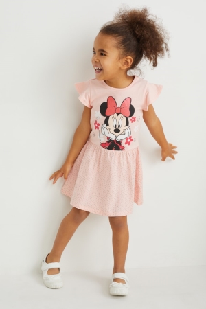 φορεμα C&A Multipack Of 3 Minnie Mouse ασπρα ροζ | BURHPS-845